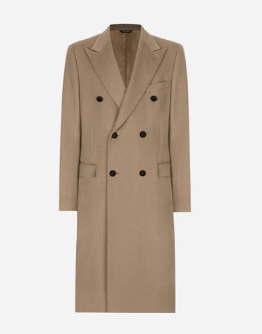 Frakker Dolce & Gabbana Dolce & Gabbana Double-breasted Cashmere Coat 52 Beige | G039BTFU2D1M0172, 0