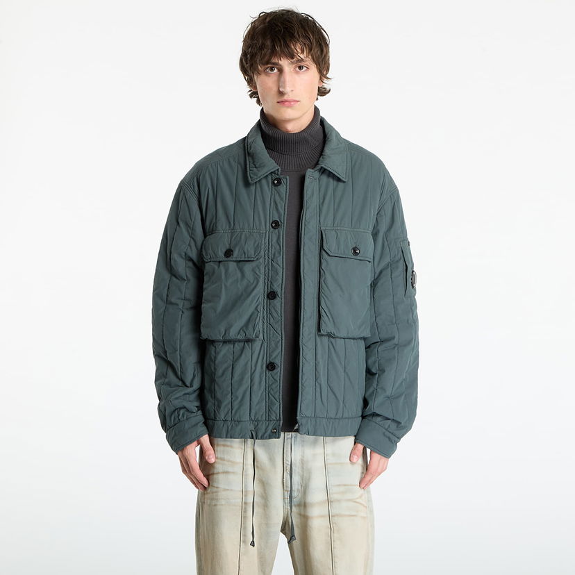 Jakke C.P. Company Gd Liner Short Padded Jacket Dark Shadow Grey Grå | 19CMOW080A110437G-978