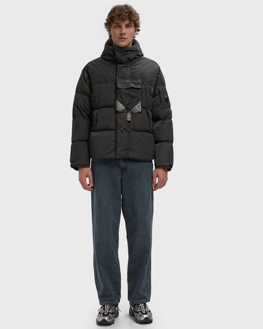Puffer jakke C.P. Company Medium Hooded Puffer Jacket Sort | 19CMOW013A006369M-978, 1