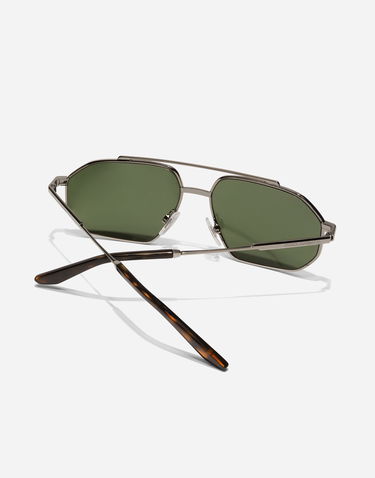 Solbriller Dolce & Gabbana Metal Classic Geometric Double Bridge Sunglasses Metalisk | VG2328VM4719V000, 3