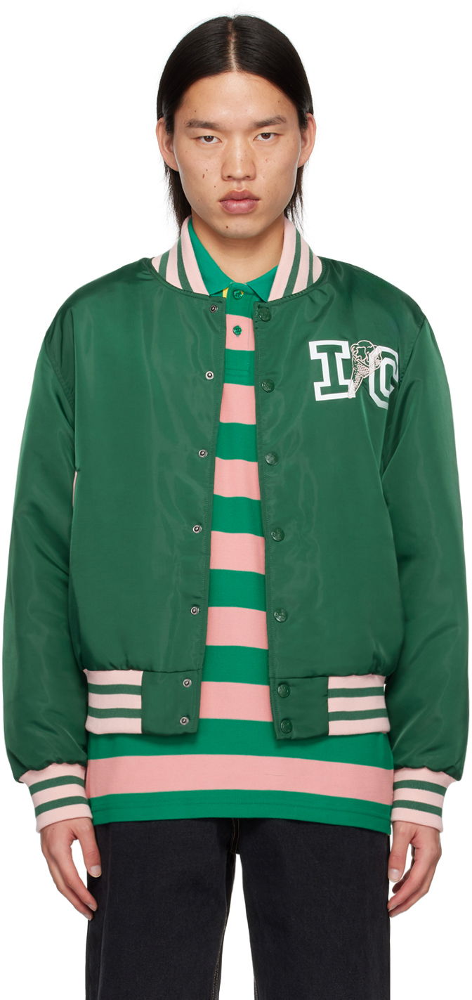 Bomberjakke BBC IceCream ICECREAM 'IC' Classic Bomber Jacket Grøn | IC24201