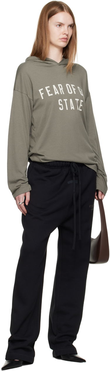 Sweatshirt Fear of God ESSENTIALS State Long Sleeve Hoodie Grøn | 125SP257177FW, 3