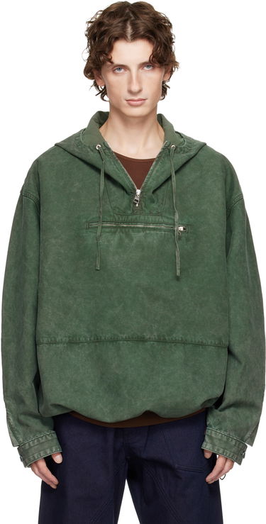 Jakke JW Anderson JW Anderson Garment-Dyed Anorak Jacket Grøn | JK0397-PG1600, 0