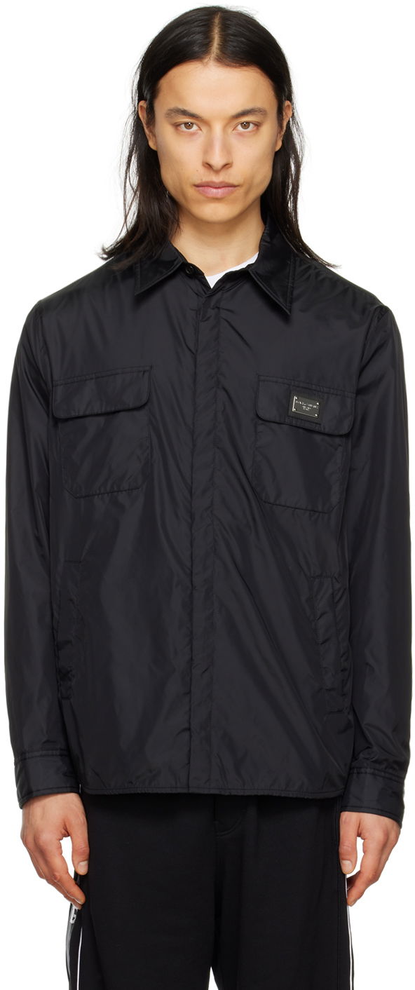 Skjorte Dolce & Gabbana Black Patch Shirt Sort | G5KI7TFUSVF