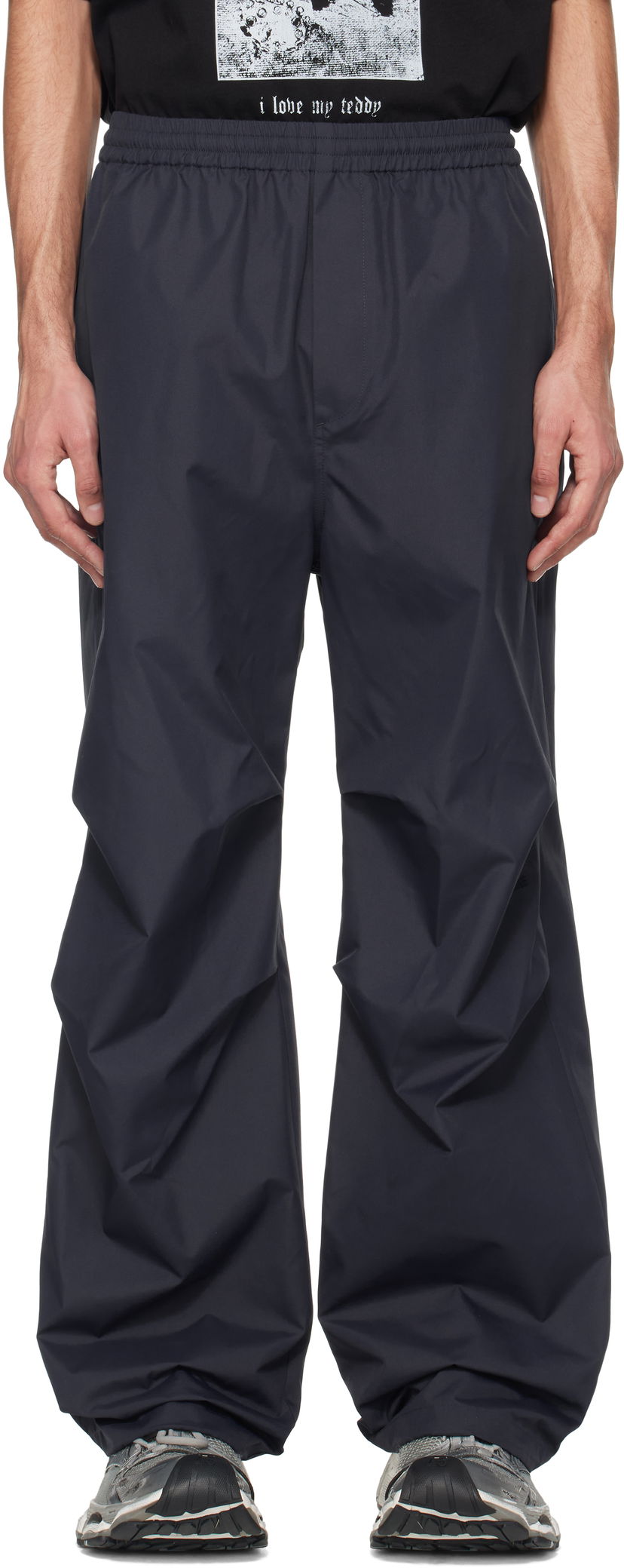 Joggingbukser We11done We11done Banding Track Pants Mørkeblå | WD-PT1-25-243-U-NV