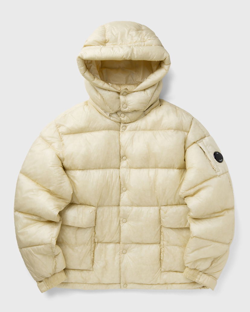 Puffer jakke C.P. Company Hooded Puffer Jacket Beige | 19CMOW191A110416A-402