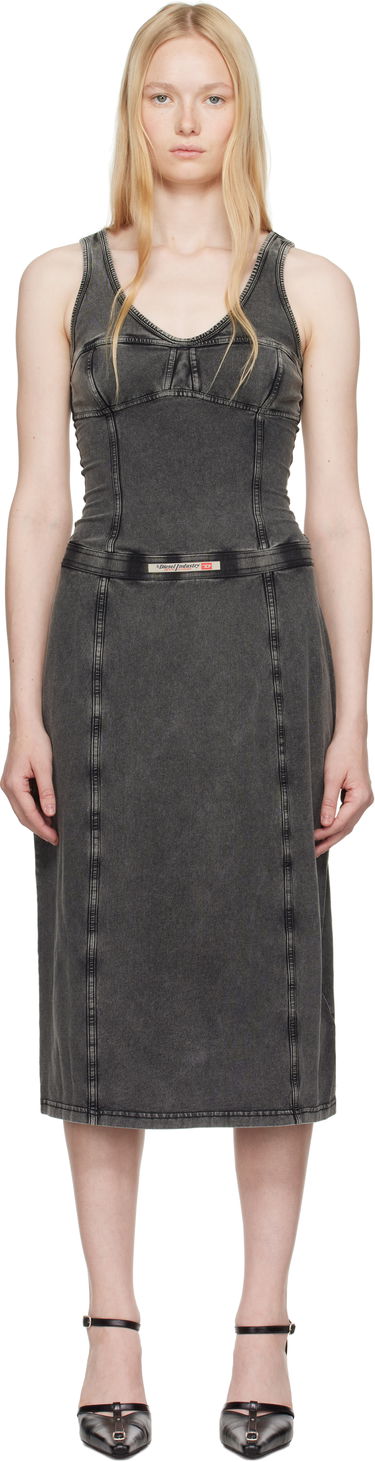 Kjole Diesel Diesel D-Inny Midi Dress Grå | A16591 0NJBJ, 0