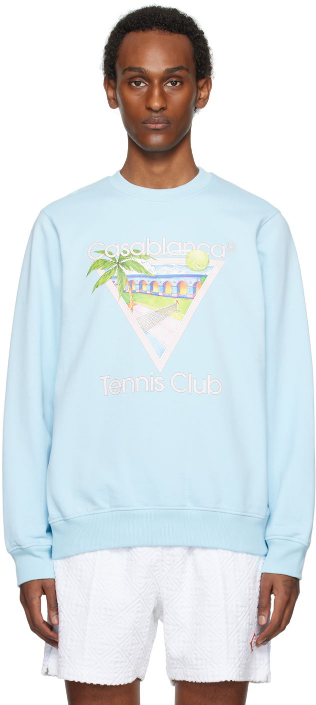 Sweatshirt Casablanca 'Tennis Club' Sweatshirt Turkis | MPS24-JTP-001-04, 0