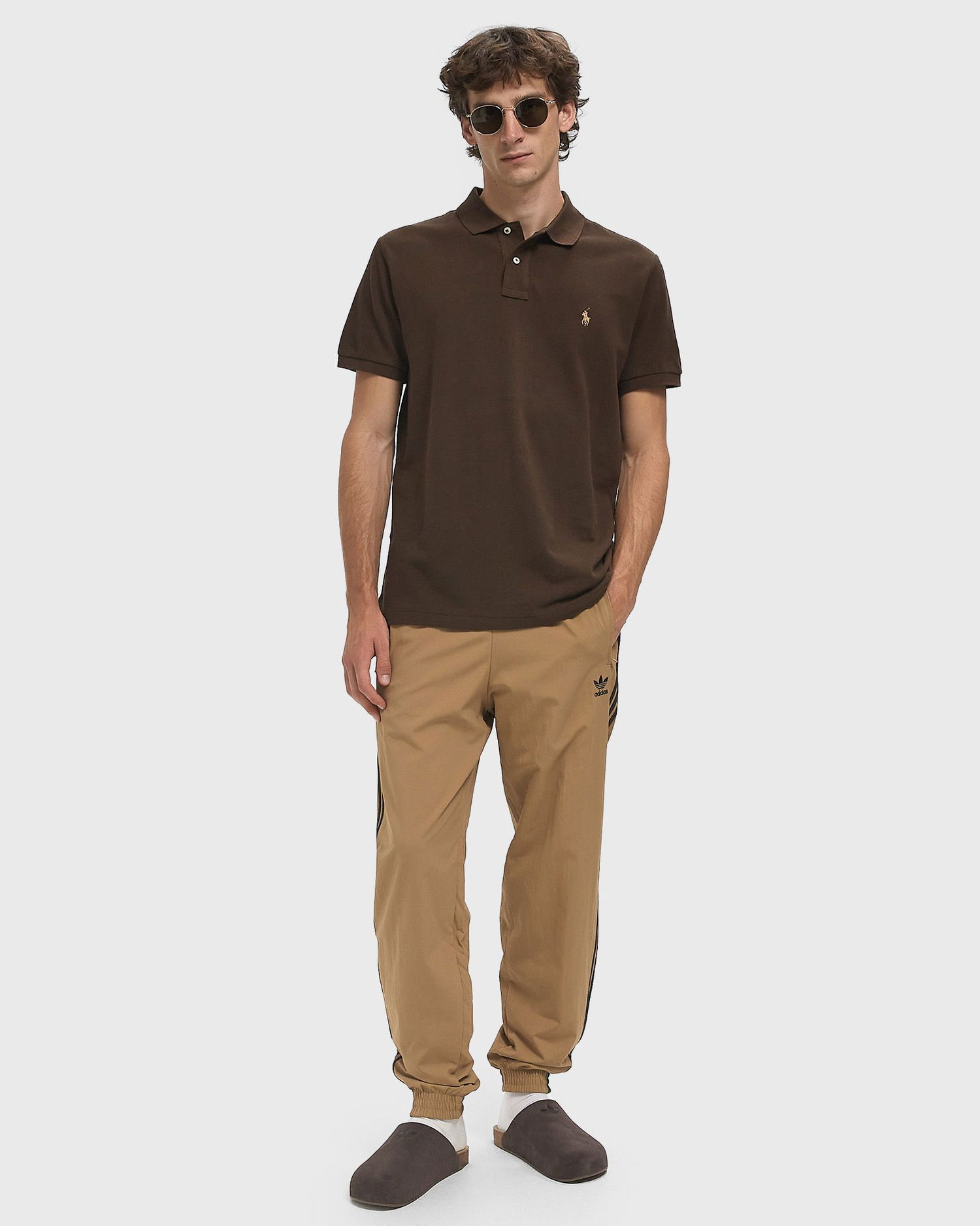 Polo skjorte Polo by Ralph Lauren Polo Ralph Lauren Custom Slim Fit Polo Shirt Brun | 710680784449, 1