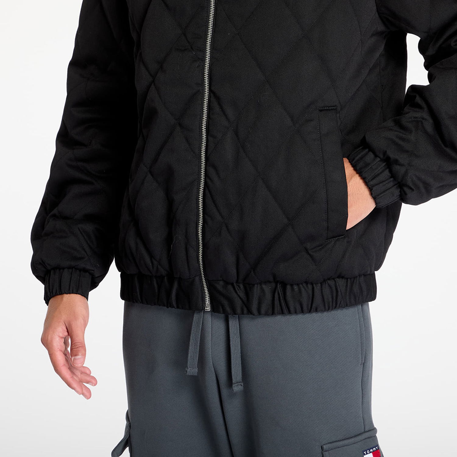 Jakke Tommy Hilfiger Essential Quilted Jacket Black Sort | DM0DM19633 BDS, 1