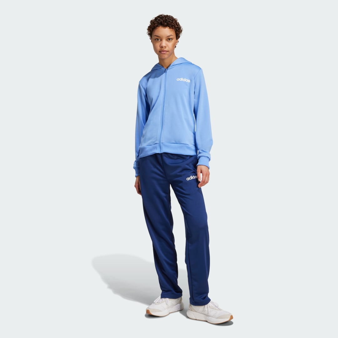 Træningsdragt adidas Performance Essentials Linear Track Suit Blå | JX0521, 0