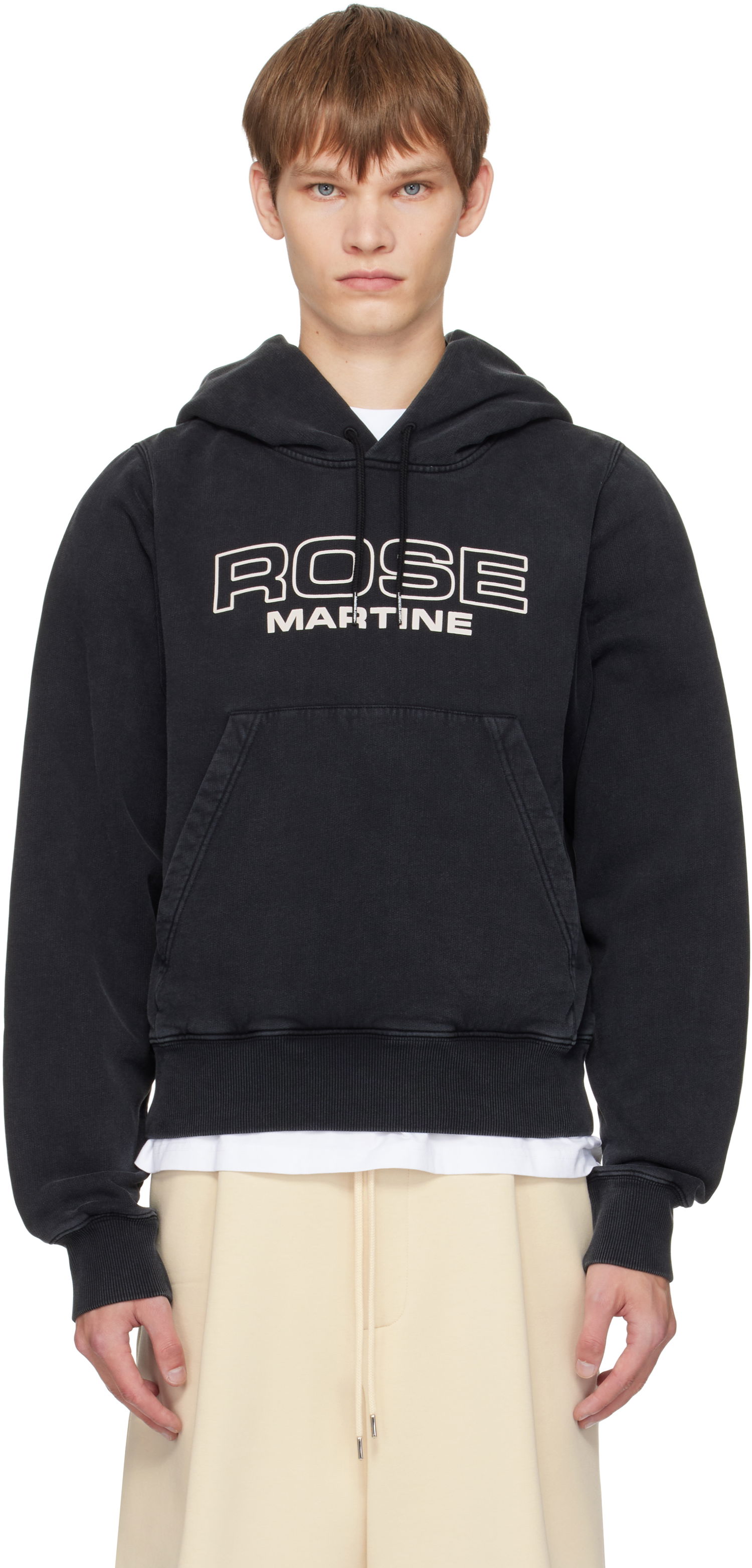 Sweatshirt Martine Rose Martine Rose Shrunken Hoodie Sort | 625JS01002CW, 0
