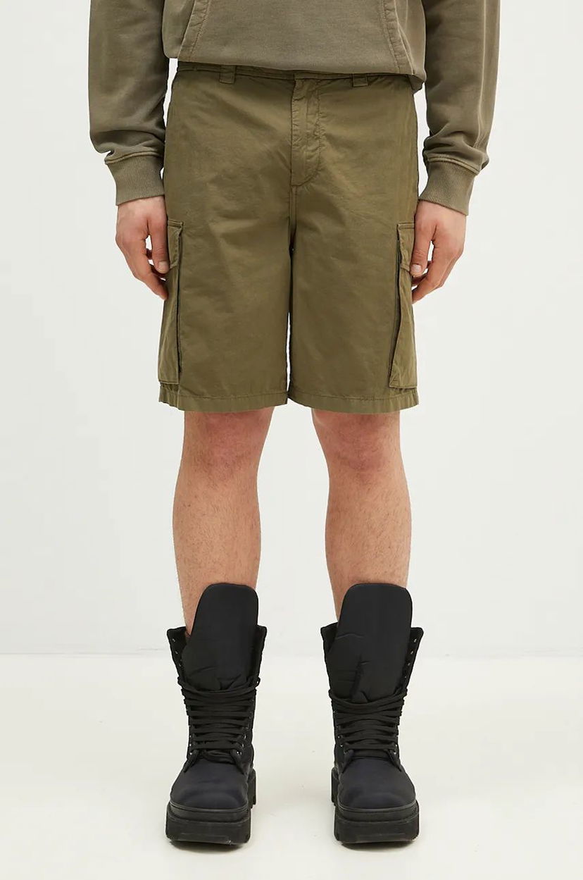 Shorts WOOLRICH Gabardine Cargo Short Grøn | CFWOSH0051MRUT3665