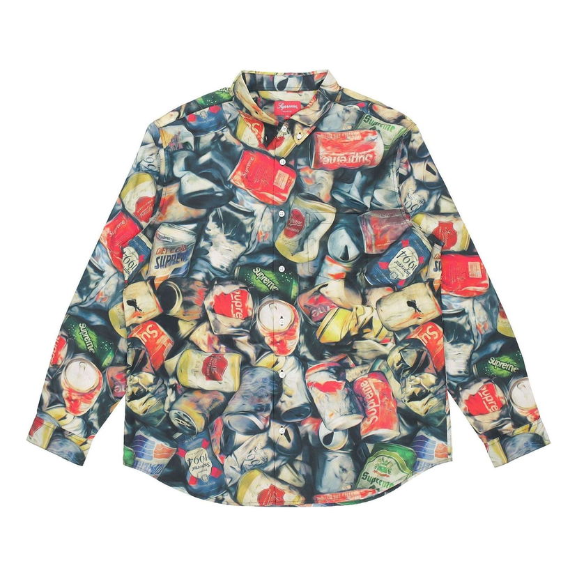 Skjorte Supreme Cans Graphic Printed Shirt Flerfarvet | SUP-SS21-670