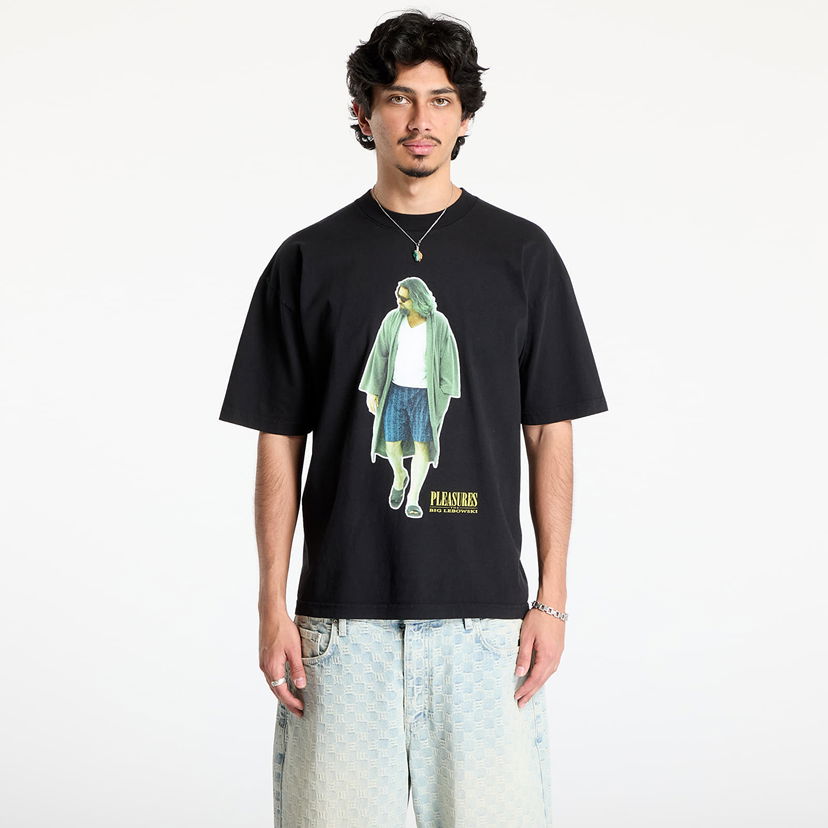 T-shirt Pleasures PLEASURES Dude Graphic Tee Sort | P25SU058 BLACK