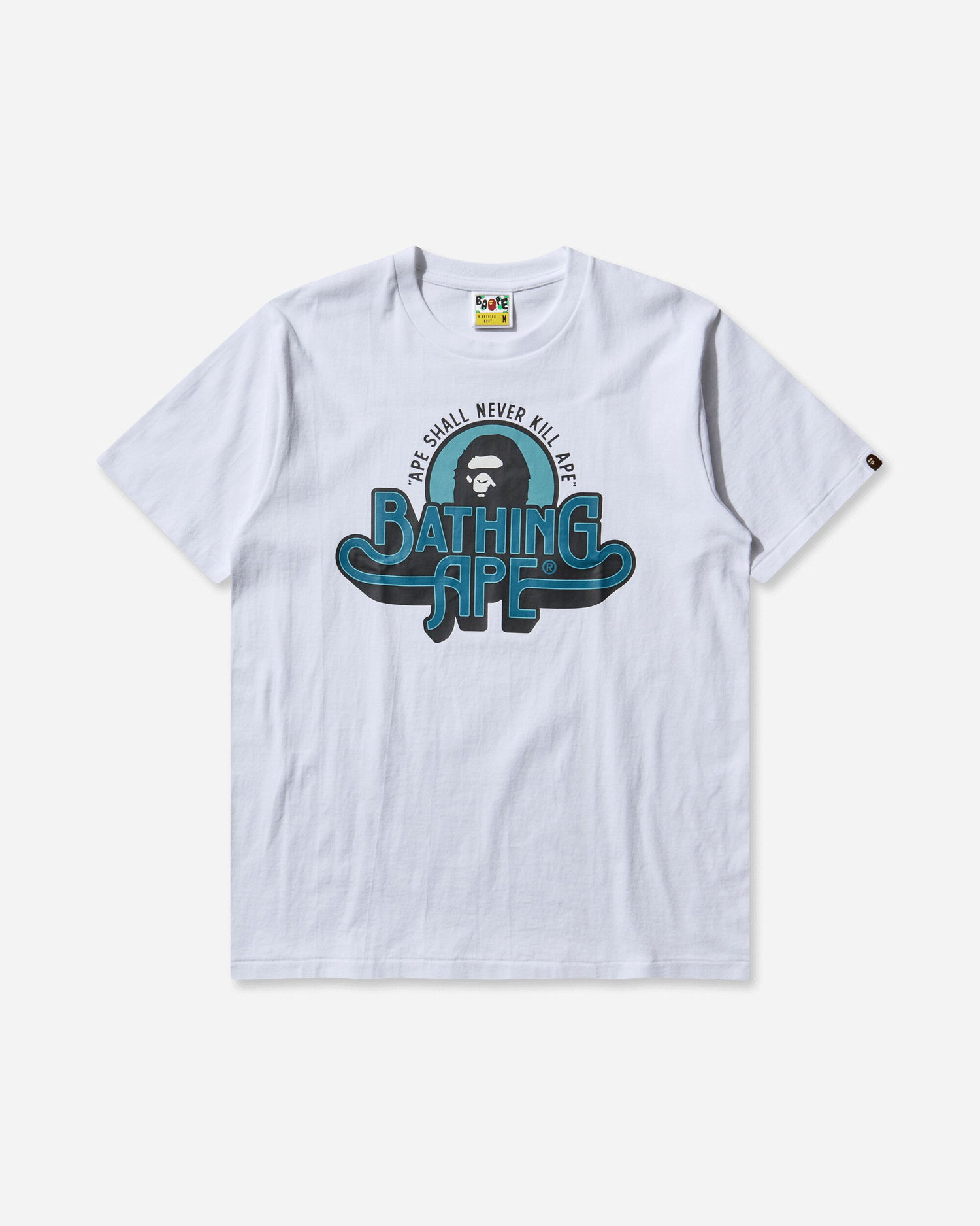 T-shirt BAPE Genuine Garment Logo T-Shirt Hvid | 1L80110048 WHITE, 1