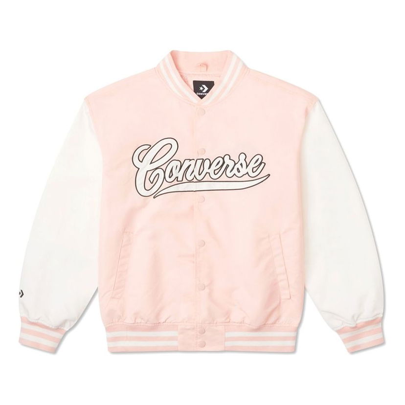 Bomberjakke Converse Varsity Bomber Jacket Lyserød | 10026912-A01