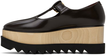 Sneakers og sko Stella McCartney Sneak-Elyse T-Bar Platform Loafers Brun | 810448AP0350, 2