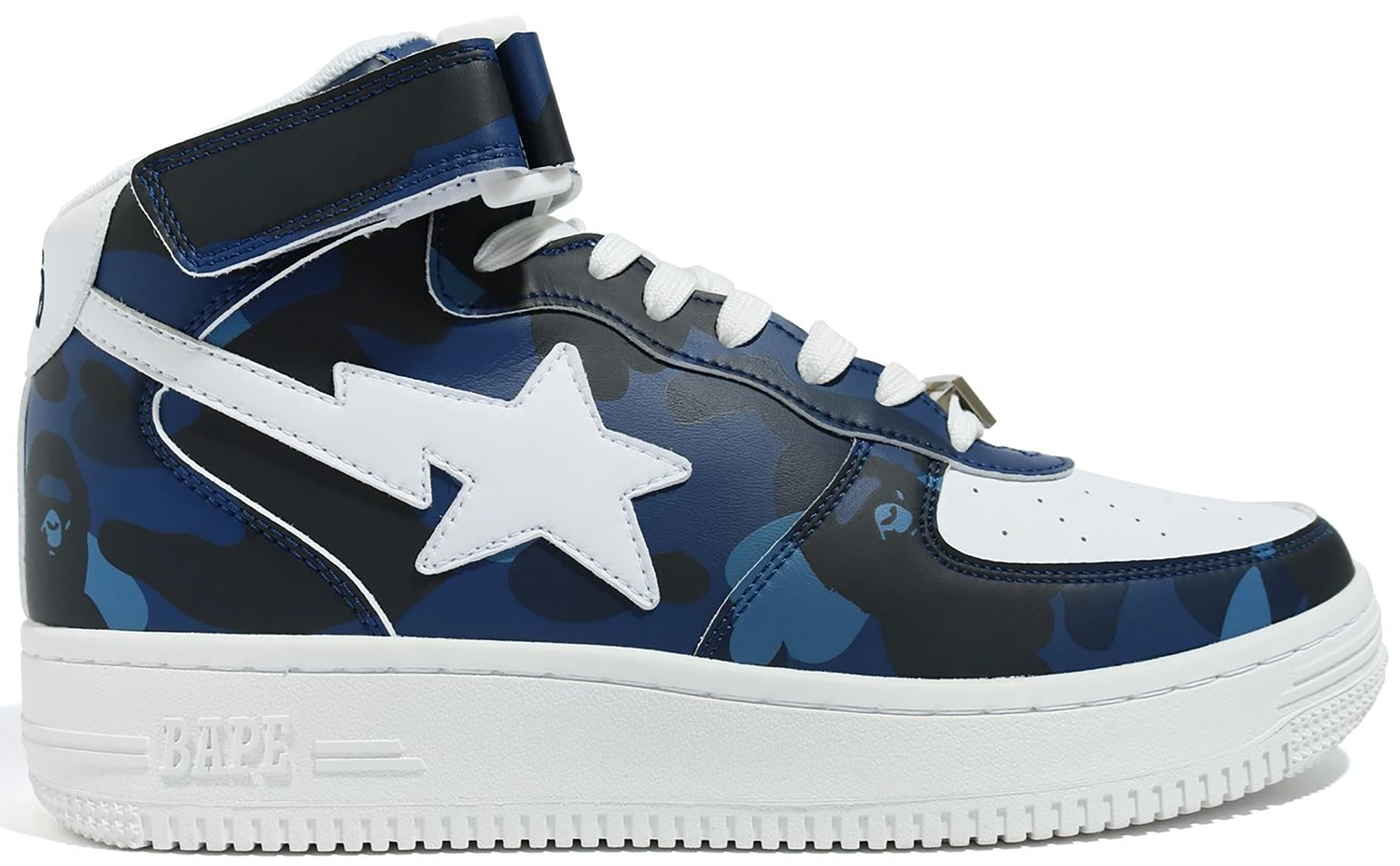 Sneakers og sko BAPE Bape Sta Mid "Camo Navy" Mørkeblå | 1G80191008-NVY, 0