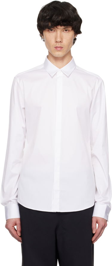 Skjorte WOOYOUNGMI WOOYOUNGMI Concealed Button Shirt Hvid | W251DS01, 0