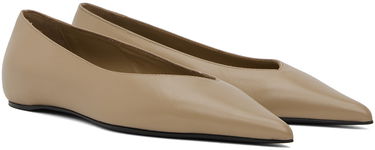 Sneakers og sko TOTEME Asymmetric Ballerina Flats Beige | 241-WAS990-LE0002, 3