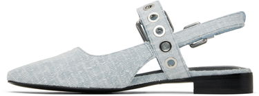 Tøj rag & bone Rag & Bone Moto Astra Slingback Slippers Blå | WFF25SF1013CO13, 2
