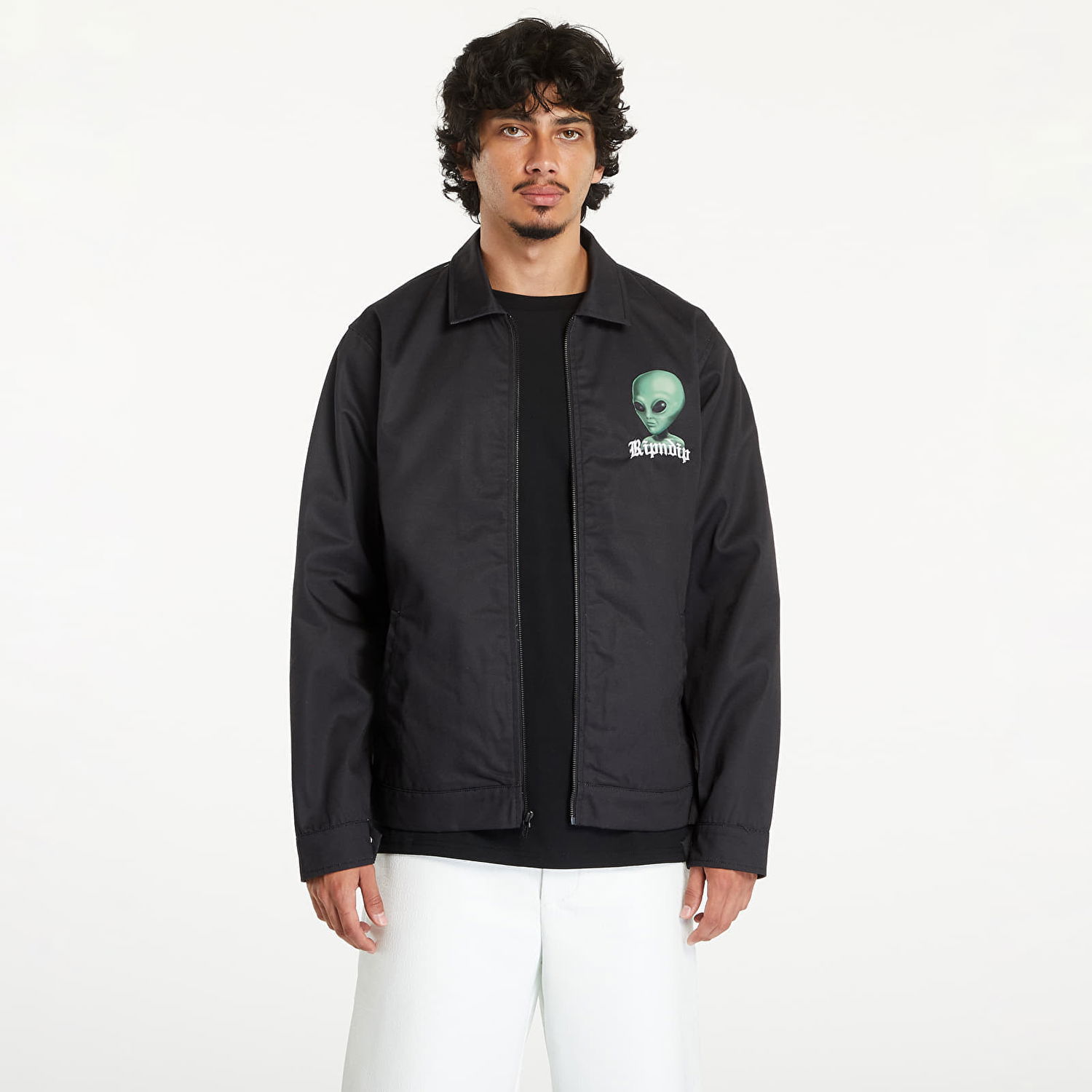 Jakke RIPNDIP We Come In Peace Workman Jacket Black Sort | RNDSUM24102, 0
