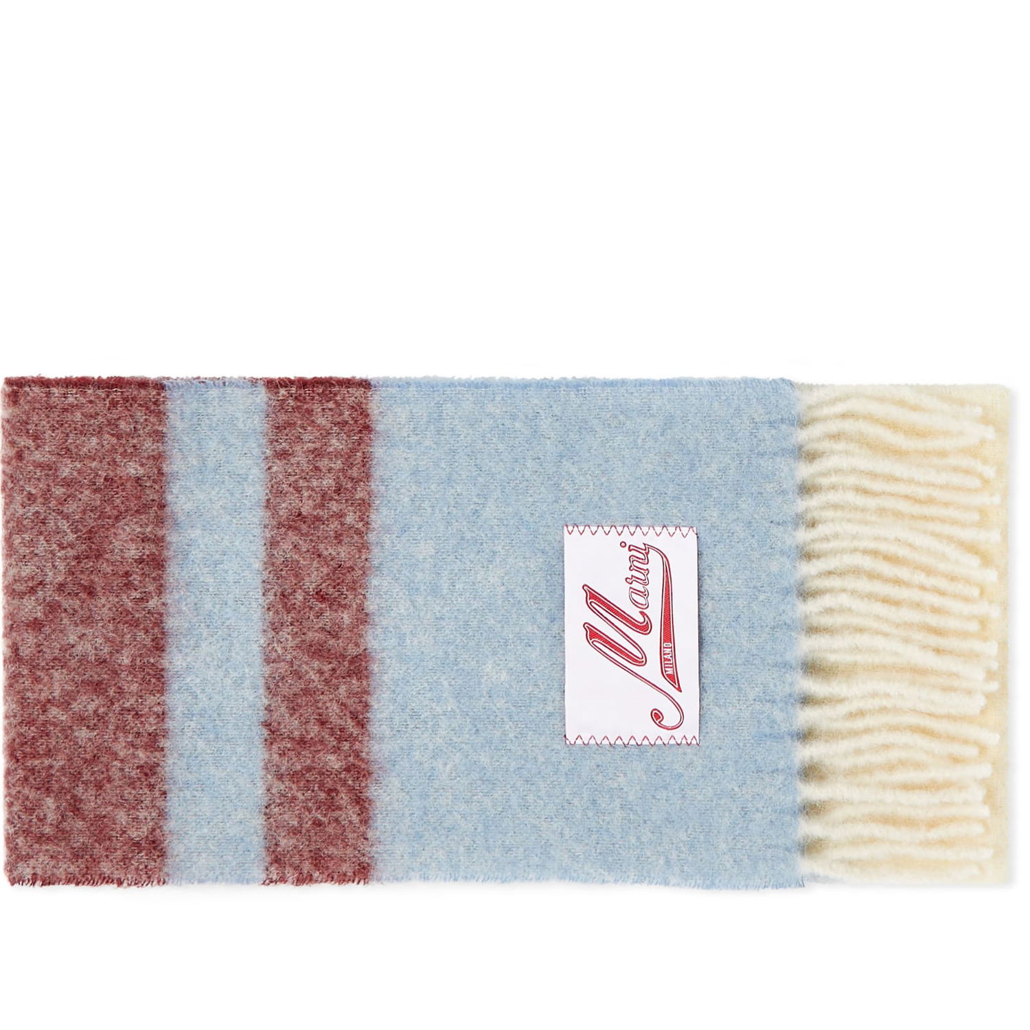 Tørklæde Marni Logo Scarf Opal Blå | SCMC0062Y0-STB37, 0