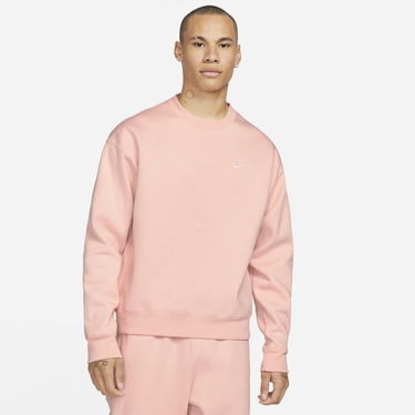Sweatshirt Nike Solo Swoosh Fleece Crew Lyserød | CV0554-697, 1