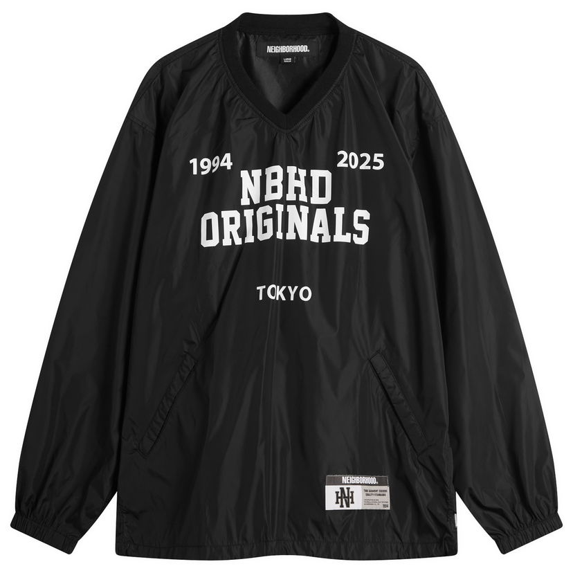 Vindjakke Neighborhood 1994 2025 NBHD Originals Tokyo Pullover Shirt Sort | 252TSNH-SHM04-BLK