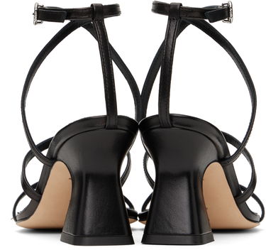 Tilbehør Aeyde Aeyde Edda Leather Heeled Sandals Sort | A11-HS-HLMS75CH152-SS25-800-007, 1