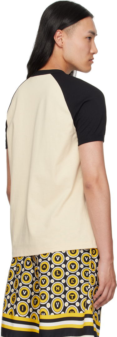T-shirt Valentino Valentino 'Chez Valentino' Print Cotton T-Shirt Beige | 7V3MG17DAYC, 2