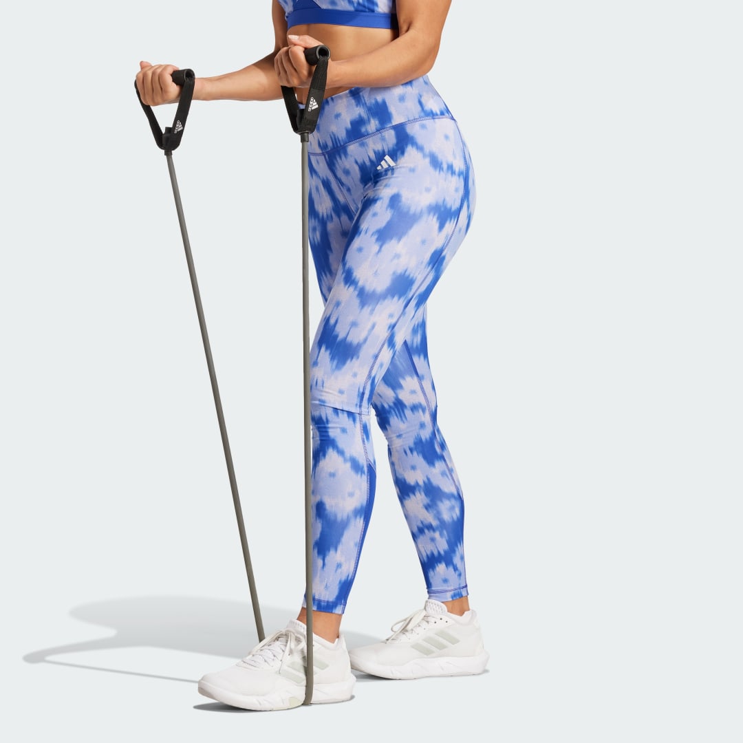 Leggings adidas Performance Essentials Allover Print Tie-Dye Leggings Blå | JF3169, 0