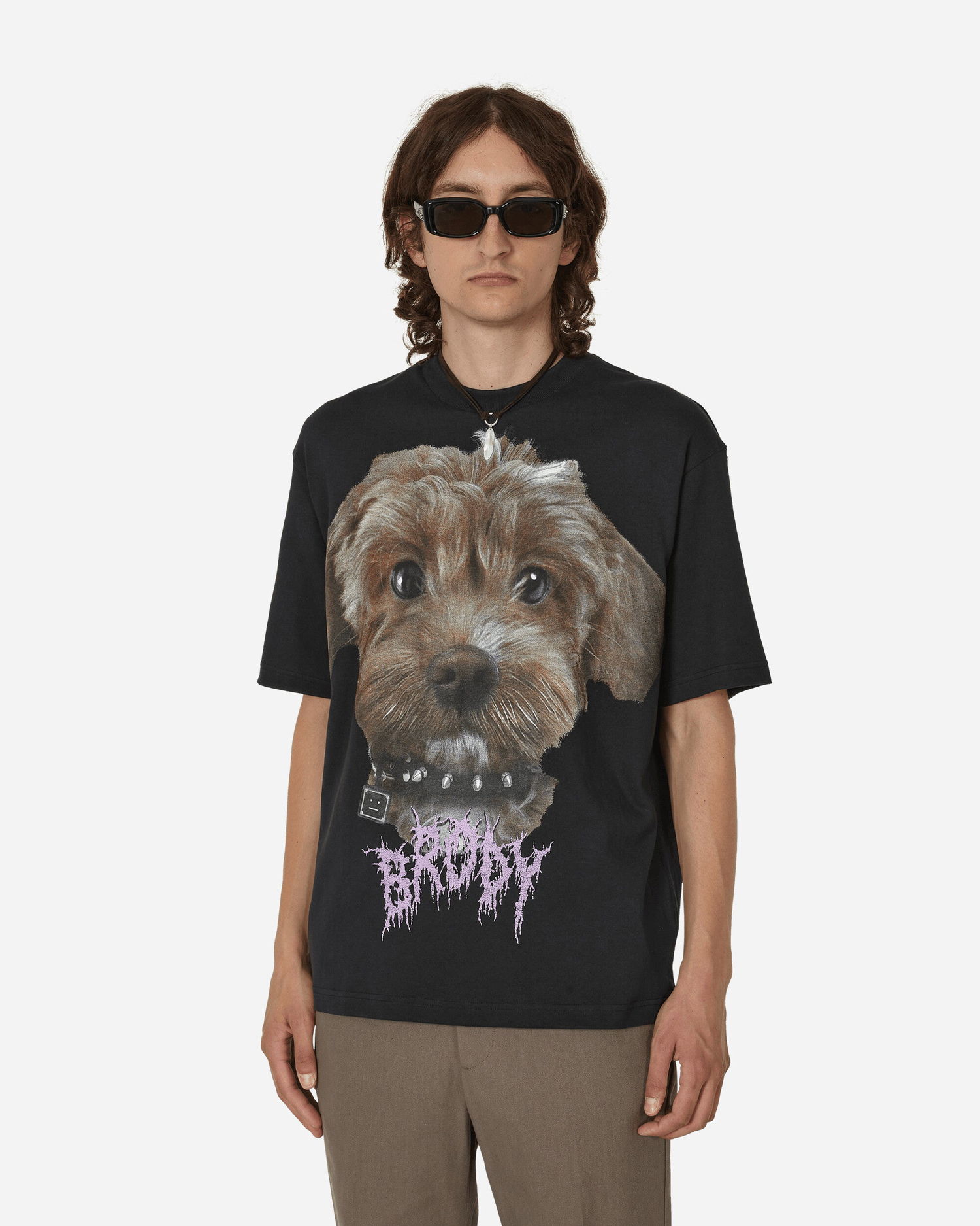 T-shirt Acne Studios Printed T-Shirt Sort | CL0215- BM0, 1