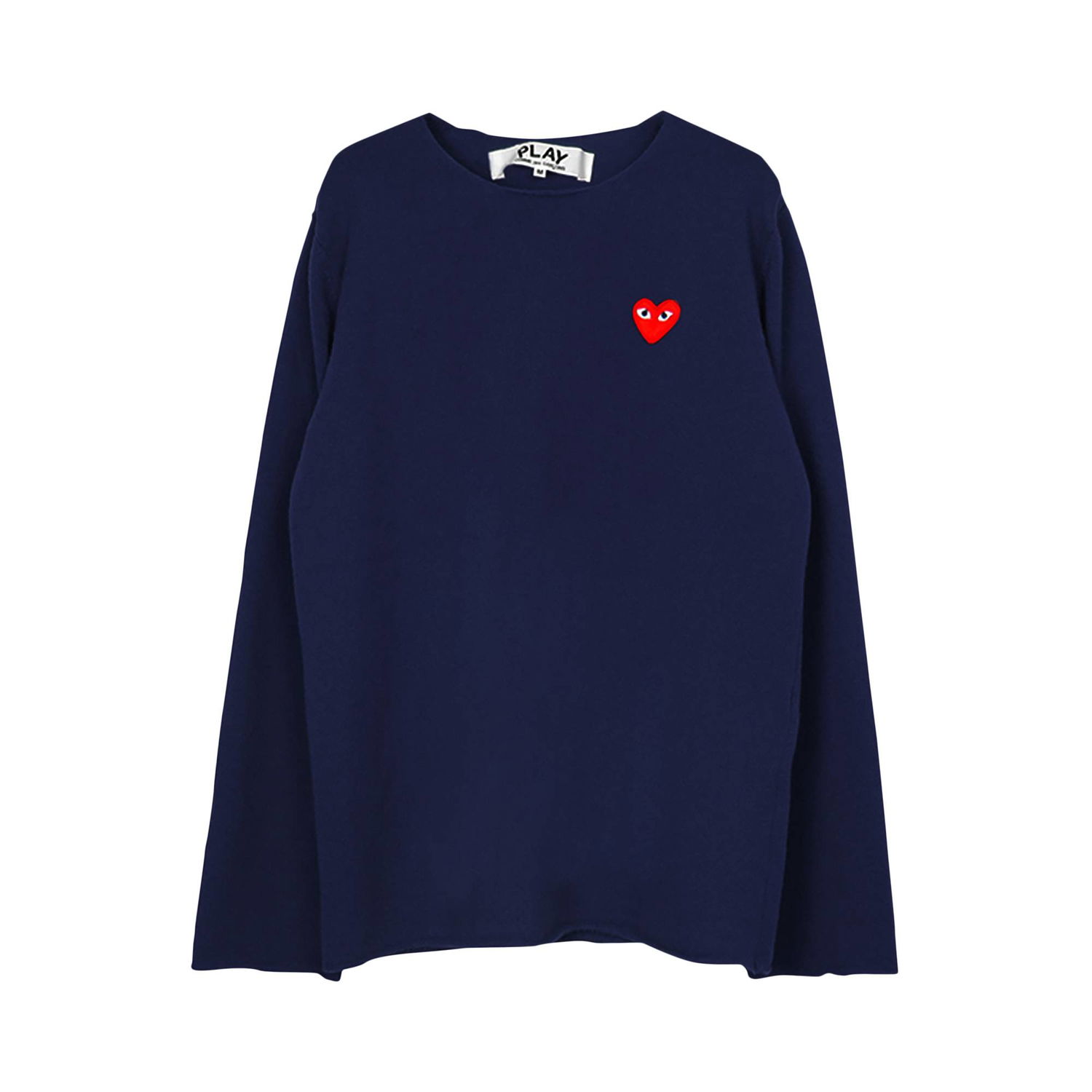 T-shirt Comme des Garçons PLAY V-Neck Crewneck Mørkeblå | az n068 051 2, 1