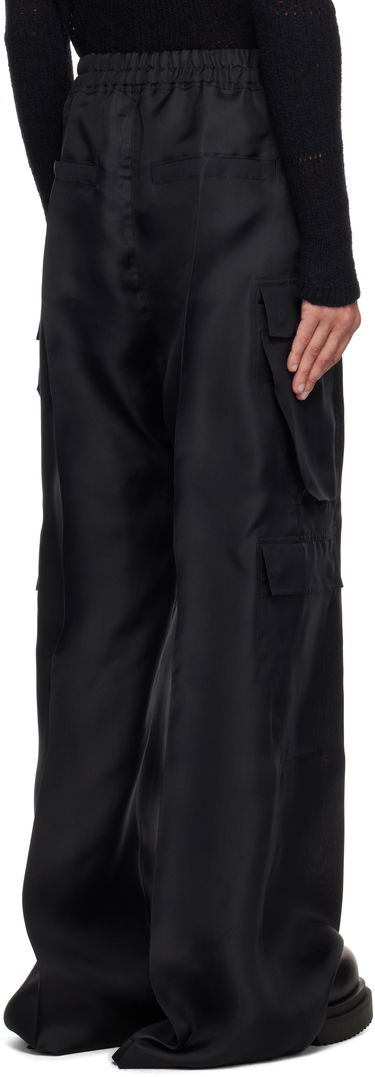 Cargo bukser Rick Owens Rick Owens Hollywood Cargobelas Cargo Pants Sort | RR01E5339 SG, 2