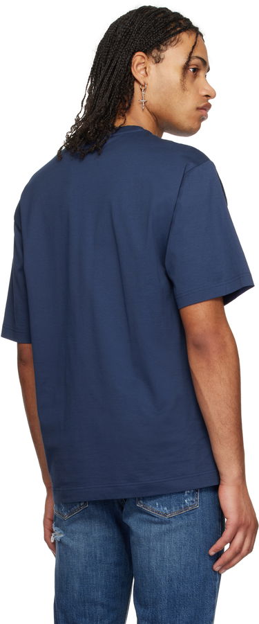 T-shirt Dolce & Gabbana Dolce&Gabbana Cotton T-Shirt with Denim Pocket and Logo Embroidery Blå | G8PN9ZG7O4J, 2