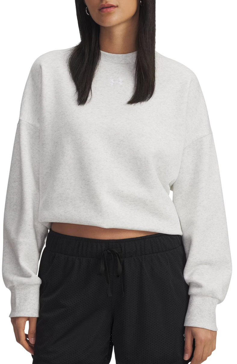 Sweatshirt Under Armour Rival Fleece OS Crewneck Sweatshirt Grå | 1386463-023, 0