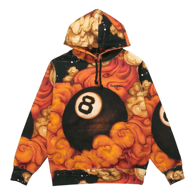 Sweatshirt Supreme Martin Wong 8-Ball Hooded Sweatshirt Flerfarvet | SUP-FW19-059