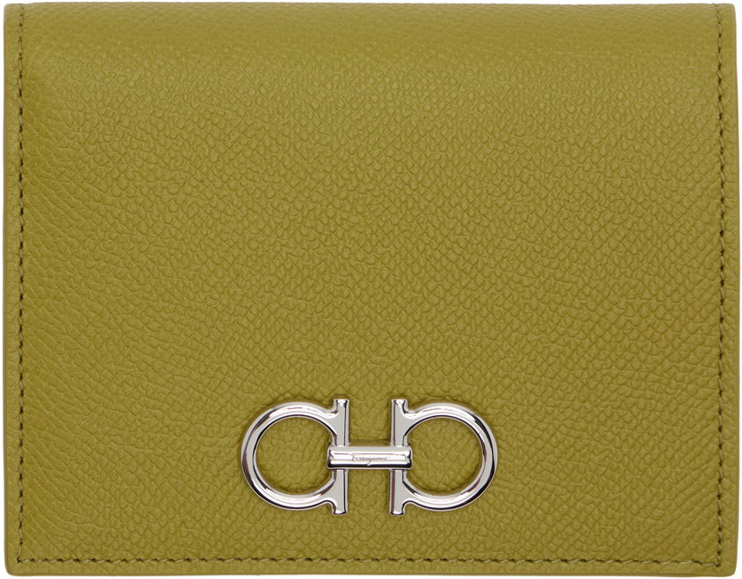 Tegnebog FERRAGAMO Ferragamo Gancini Compact Wallet Grøn | 785138