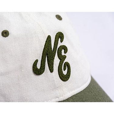 Kasket New Era 9TWENTY Linen Script - White / Olive Grøn | 60503545, 3