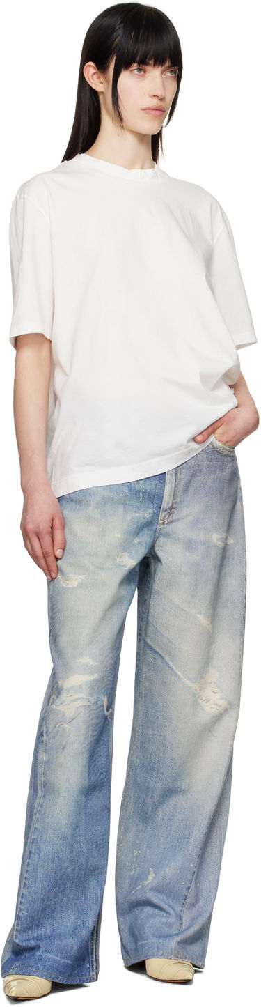 Jeans OUR LEGACY Wide Leg Distressed Jeans Blå | W4205TDD, 3