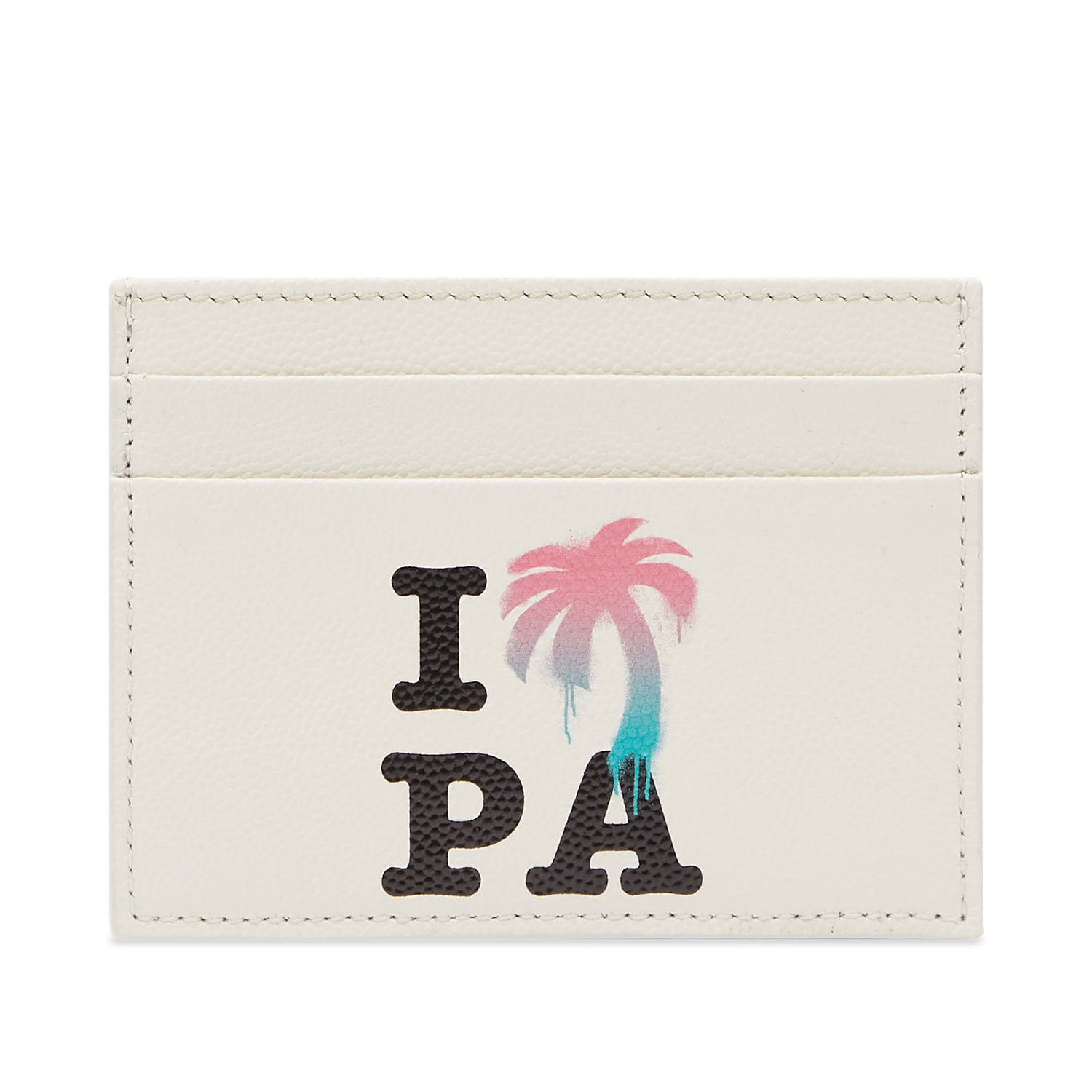 Tegnebog Palm Angels I Love PA Card Holder Multi Hvid | PMND008S23LEA0010484, 0