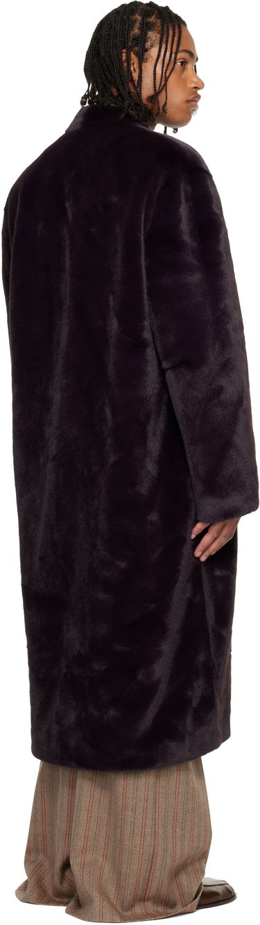 Frakker Casablanca Shawl Faux-Fur Coat Sort | M-AW25-OT-218-01, 2