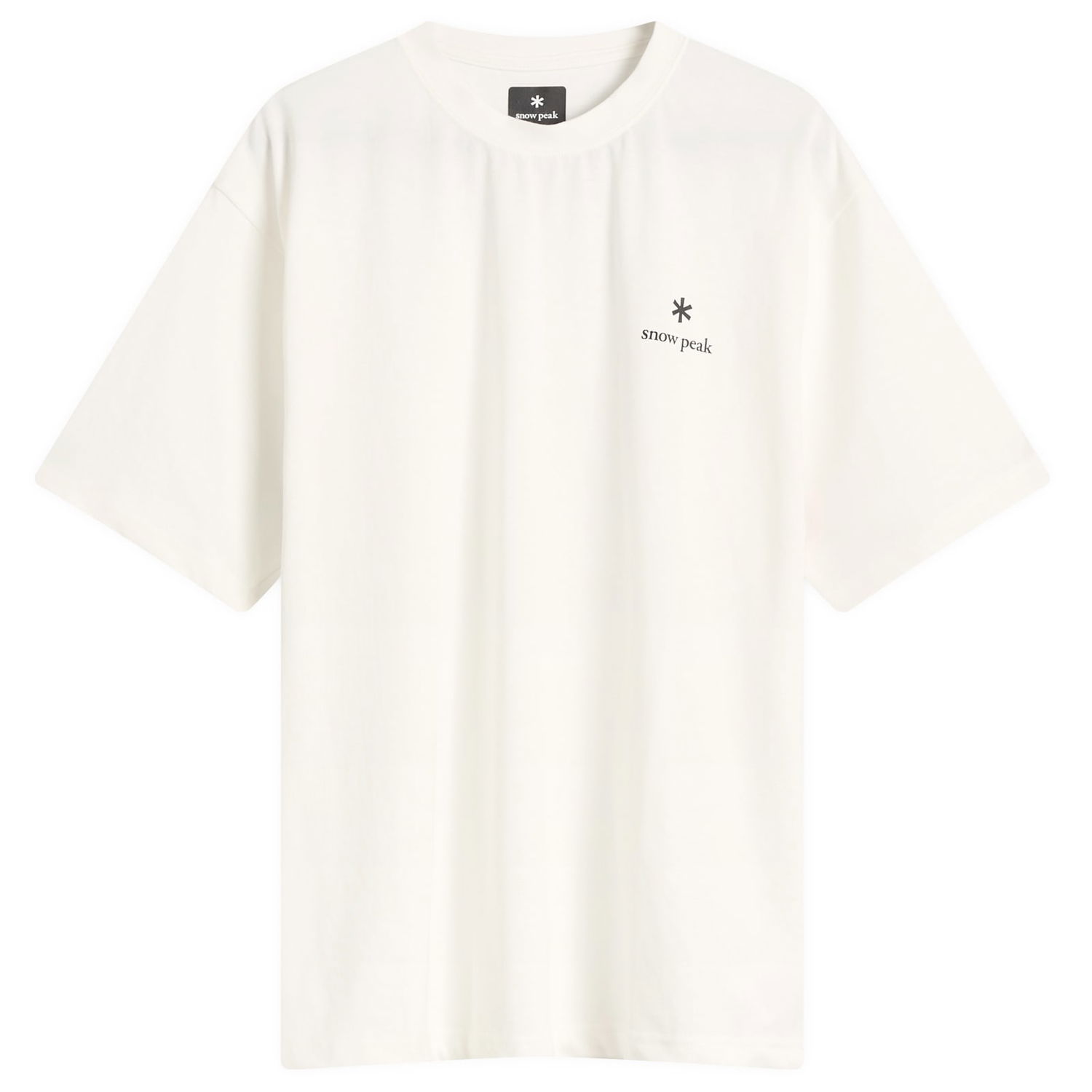 T-shirt Snow Peak Snow Peak Logo T-Shirt, Size Small Hvid | NSD-TS-25AU003-OFW, 0