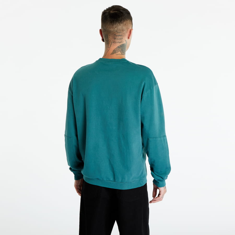 Sweater Urban Classics Pigment Dyed Crewneck Grøn | TB4688-01143, 1