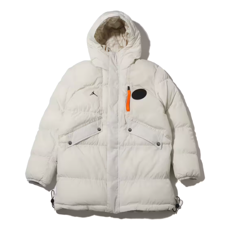 Puffer jakke Jordan Jordan Paris Saint-Germain Parka Hvid | DZ2905-072