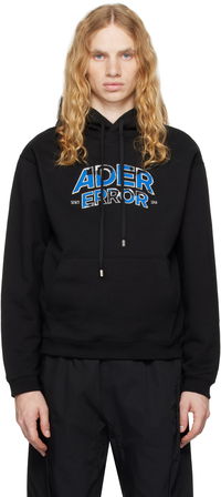 Distressed Logo Graphic Print Hoodie