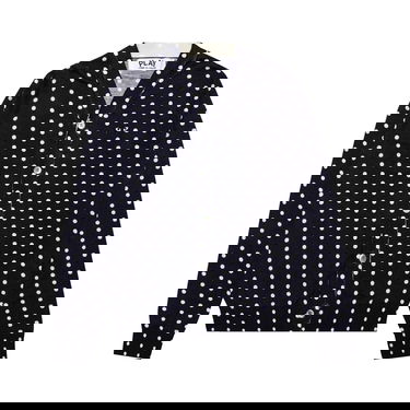 Sweater Comme des Garçons PLAY Polka Dot Cardigan Black Heart Mørkeblå | az n038 051 2, 1