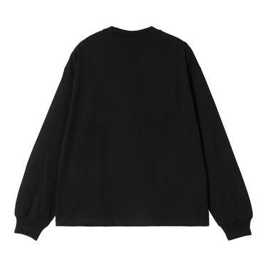 T-shirt Carhartt WIP Long Sleeve Grayson T-Shirt Sort | I034378_9, 1